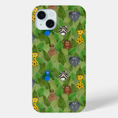 Schattige Oerwoud dierpatroon Case-Mate iPhone Case (Achterkant)