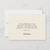 Schattige oerwoud Leeuw Baby shower Bedankkaart (Achterkant)