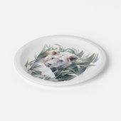 Schattige Oerwoud leeuw feest Papieren Bordje (Gekanteld)