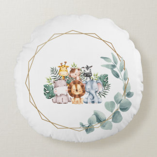 Schattige oerwoud rond kussen