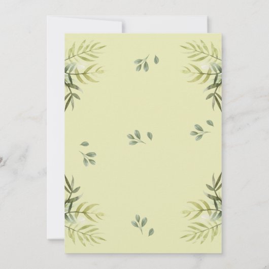 Schattige Oerwoud Safari 1e Verjaardag Kaart (Achterkant)