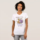 Schattige Oerwoud Safari Animal Baby shower Mama T T-shirt (Voorkant volledig)