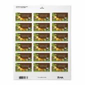 Schattige Oerwoud Safari Baby shower adreslabel Etiket (Full Sheet)