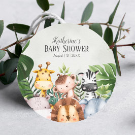 Schattige Oerwoud Safari Dieren Sticker