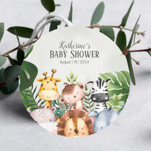 Schattige Oerwoud Safari Dieren Sticker