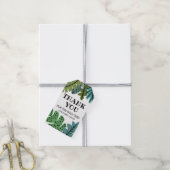 Schattige Oerwoud Safari Leaf Leaves Verjaardag Da Cadeaulabel (Met Touw)