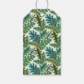 Schattige Oerwoud Safari Leaf Leaves Verjaardag Da Cadeaulabel (Achterkant)