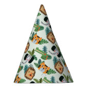 Schattige Oerwoud Safari Lion Tijger Olifant Verja Feesthoedjes (Rechts)