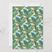 Schattige Oerwoud Safari Lion Tijger Olifant Verja Kaart (Achterkant)