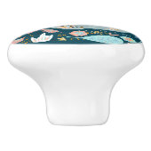 schattige oerwoud-slotenliefhebbers keramische knop (Zijkant)