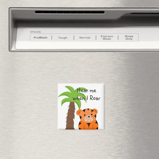 Schattige Oerwoud Tiger Roar Magneet (Insitu (Vaatwasser))