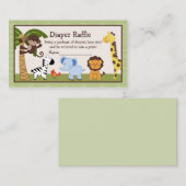 Schattige Oerwouden luierspoelkaartjes Informatiekaartje (Voorkant / Achterkant)