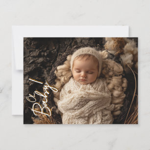 Schattige Oh Baby! neutraal briefkaart
