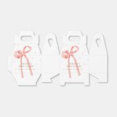 Schattige Oh Baby Polka Dot Bow Baby shower Bedankdoosjes (Uitgevouwen)