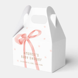 Schattige Oh Baby Polka Dot Bow Baby shower Bedankdoosjes