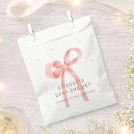 Schattige Oh Baby Polka Dot Bow Baby shower Bedankzakje