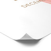 Schattige Oh Baby Polka Dot Bow Baby shower Welkom Poster (Hoek)