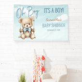 Schattige Oh Boy Het is een Boy Beer Baby shower A Spandoek (Insitu)