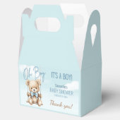 Schattige Oh Boy Het is een Boy Beer Dank je Baby  Bedankdoosjes (Geopend)