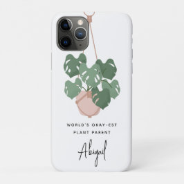 Schattige Oke Plant Ouder Gepersonaliseerd Case-Mate iPhone Case