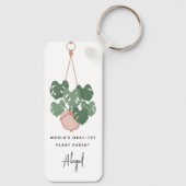 Schattige Oke Plant Ouder Gepersonaliseerd Sleutelhanger (Achterkant)