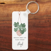 Schattige Oke Plant Ouder Gepersonaliseerd Sleutelhanger (Achterkant)