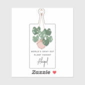 Schattige Oke Plant Ouder Gepersonaliseerd Sticker (Vel)