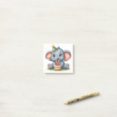 Schattige Olifant 11e Verjaardag Post-it® Notes (Op bureau)