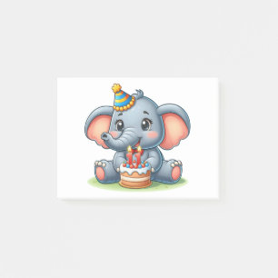 Schattige Olifant 11e Verjaardag Post-it® Notes