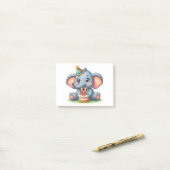 Schattige Olifant 11e Verjaardag Post-it® Notes (Op bureau)