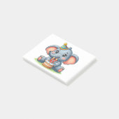 Schattige Olifant 11e Verjaardag Post-it® Notes (Schuin)