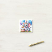 Schattige Olifant 15e Verjaardag Post-it® Notes (Op bureau)