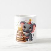Schattige Olifant 16e Verjaardag Koffiemok (Center)