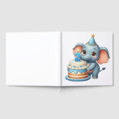 Schattige Olifant 2e Verjaardag Gastenboek (Volledig)