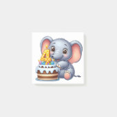 Schattige Olifant 4e Verjaardag Post-it® Notes (Voorkant)