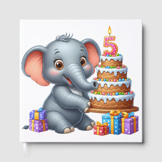 Schattige Olifant 5e Verjaardag Gastenboek