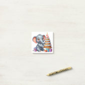 Schattige Olifant 5e Verjaardag Post-it® Notes (Op bureau)