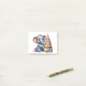Schattige Olifant 5e Verjaardag Post-it® Notes (Op bureau)