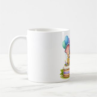 Schattige Olifant 6de Verjaardag Koffiemok