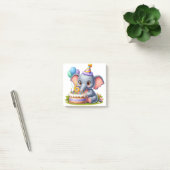 Schattige olifant 6e verjaardag post-it® notes (Kantoor)