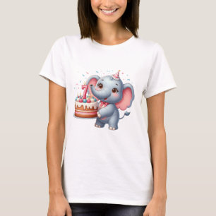 Schattige Olifant 7e Verjaardag T-shirt