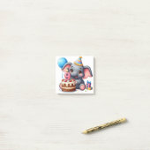 Schattige Olifant 9e Verjaardag Post-it® Notes (Op bureau)