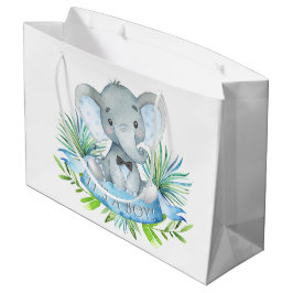 Schattige Olifant Baby Jongen Baby Shower Groot Cadeauzakje
