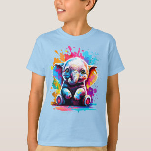 Schattige Olifant - Baby Olifant Kleurrijk - Olifa T-shirt