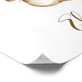 Schattige Olifant baby Poster (Hoek)