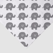 Schattige Olifant Baby shower Gift Tissue Papier (Detail)