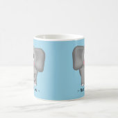 Schattige olifant - Blue Personalized Mug Koffiemok (Center)