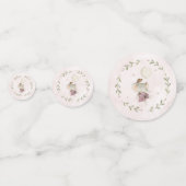 Schattige olifant | Botanisch Boho Baby shower Confetti (Voorkanten)