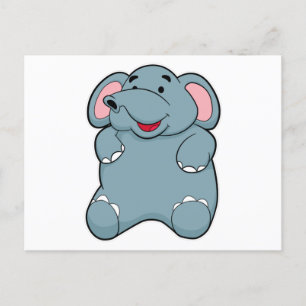 Schattige Olifant Briefkaart