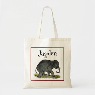 Schattige Olifant Cartoon, Schattigee Funny Zoo Vr Tote Bag